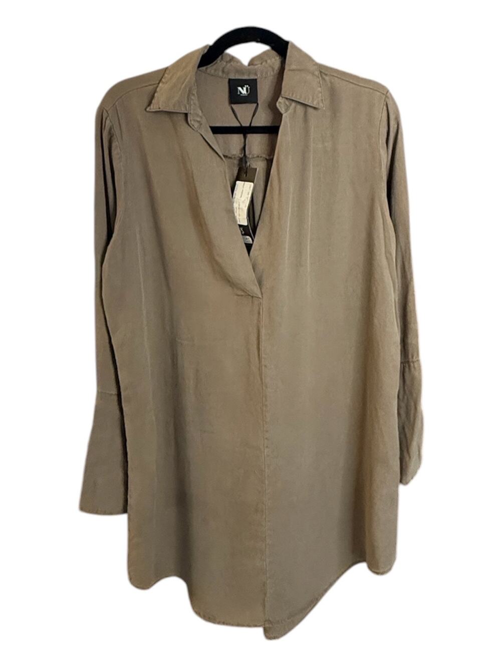 NWT Nu Denmark Shirt Dress, Khaki, XL